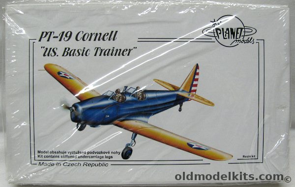 Planet Models 1/48 Fairchild PT-19 Cornell US Basic Trainer - USAAF 1940-41 / USAAF 1942 / 'Little Norway' Training Base at Toronto Canada 1942-44, 142 plastic model kit